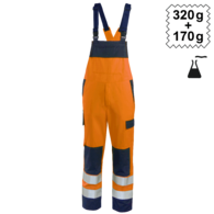 Dungarees High Vis Multinorm heavy
